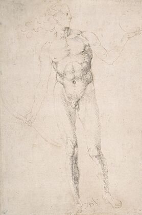 Standing Male Nude Holding a Bow (‘Poynter Apollo’) (1501–3)