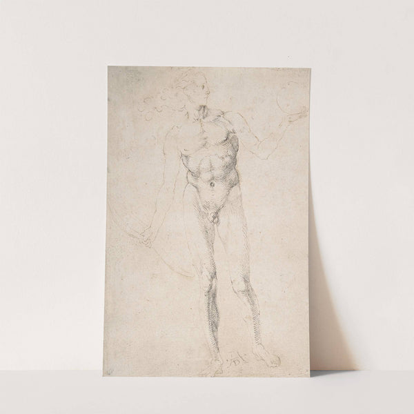 Standing Male Nude Holding a Bow (‘Poynter Apollo’) (1501–3) by Albrecht Dürer