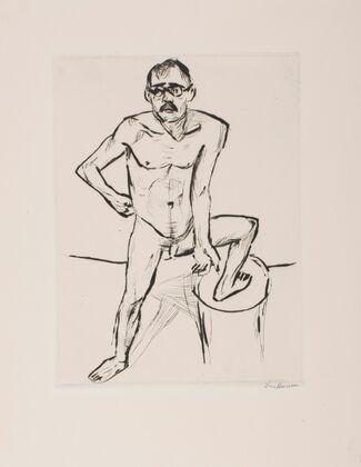 Standing Male Nude with Glasses (1919)
