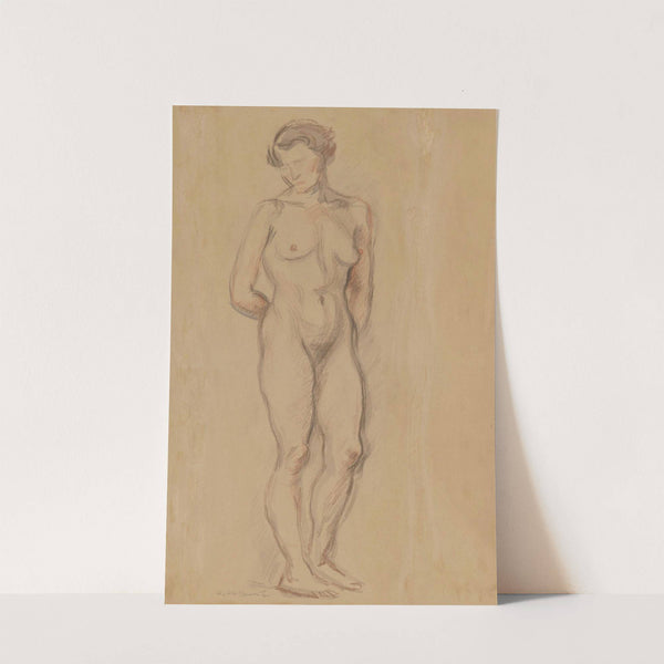 Standing nude by Zygmunt Waliszewski
