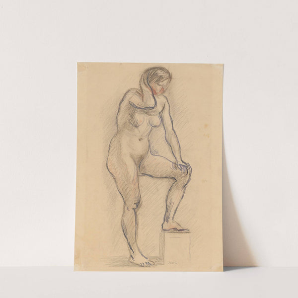 Standing nude by Zygmunt Waliszewski