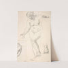 Standing Nude Female Figure by Henri Lehmann