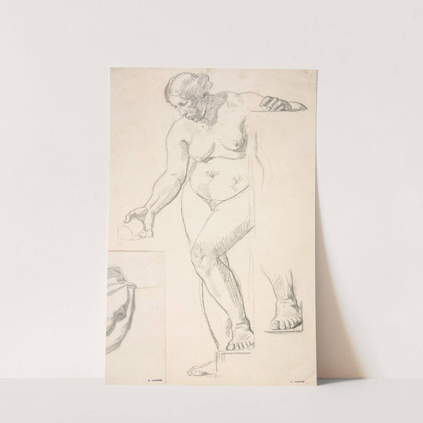 Standing Nude Female Figure by Henri Lehmann