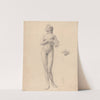 Standing Nude Woman Holding a Box by Karel Vitezslav Masek