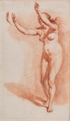 Standing Nude Woman with Upraised Arms