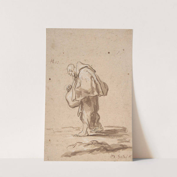 Standing Pilgrim Friar. (ca. 1705–20) by Alessandro Magnasco