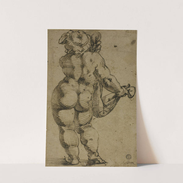 Standing Putto Seen From the Back (1570-75) by Bartolomeo Passarotti