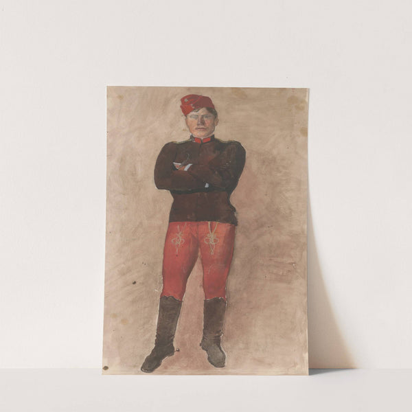 Standing soldier with folded arms (1880–1910) by Ladislav Mednyánszky