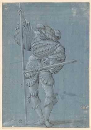 Standing warrior with a spear