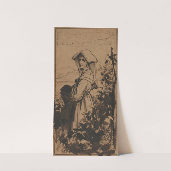 Standing Woman and Child by Carl Bloch