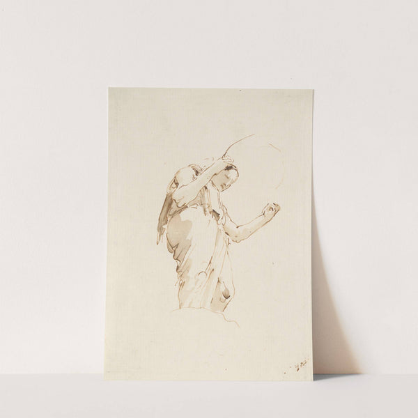 Standing Woman Holding a Hoop (ca. 1742–57) by Giovanni Battista Tiepolo