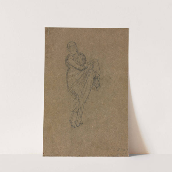 Standing Woman Holding Up Her Dress (c. 1872) by James Abbott McNeill Whistler