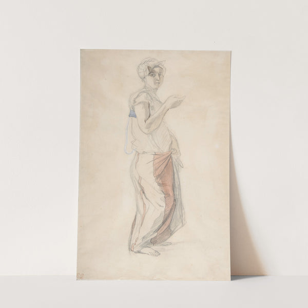 Standing Woman in Moroccan Costume (ca. 1834) by Eugène Delacroix