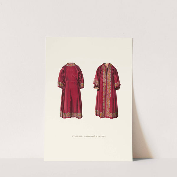 Stanovoi shelkovyi kaftan. (izobrazhenie 1.) by Fedor Grigoryevich Solntsev