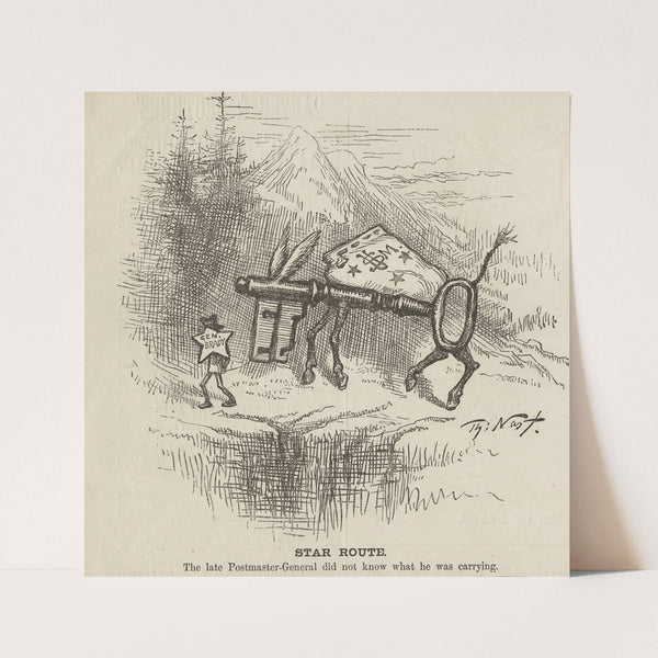 Star route (1881) by Thomas Nast
