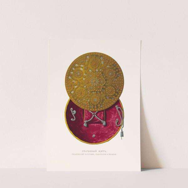 Starinnyi shchit, ukrashennyi zolotom, kamniami i emal'iu by Fedor Grigoryevich Solntsev