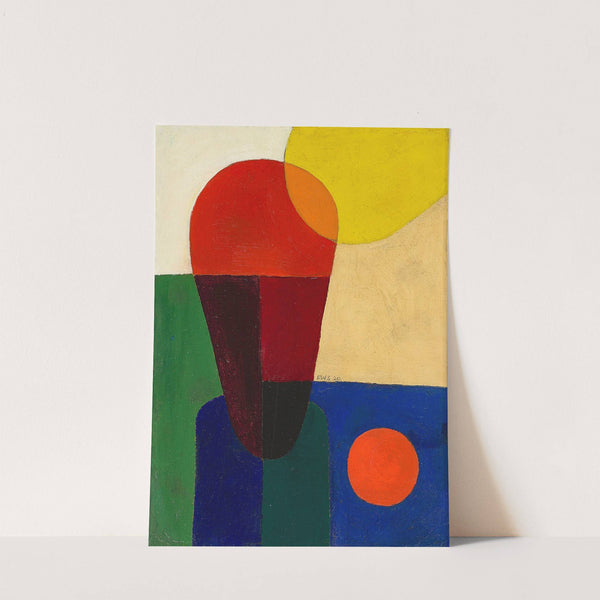 Stark abstrahierte Halbfigur by Franz Wilhelm Seiwert