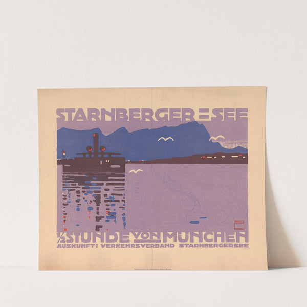 Starnberger-See, ½ Stunde von München (1910) by Ludwig Hohlwein