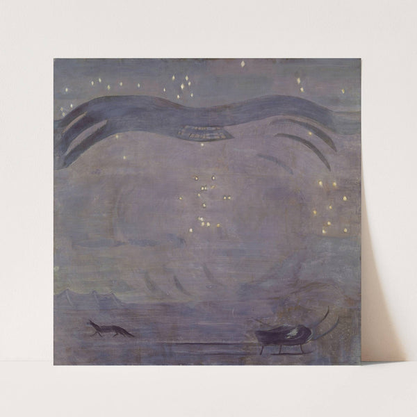 Starry landscape with Mountain Peak by Otto Meyer-Amden