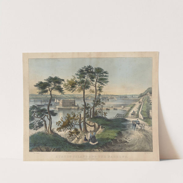 Staten Island and the Narrows; from Fort Hamilton (1861) by Currier & Ives.