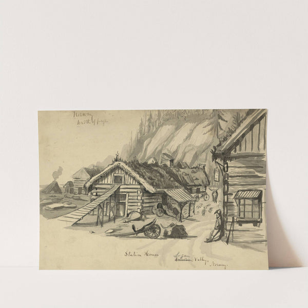 Station house Logen Valley, Norway by Bayard Taylor