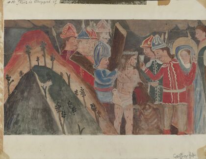 Station of the Cross No. 10 – Jesus is Stripped of His Garments