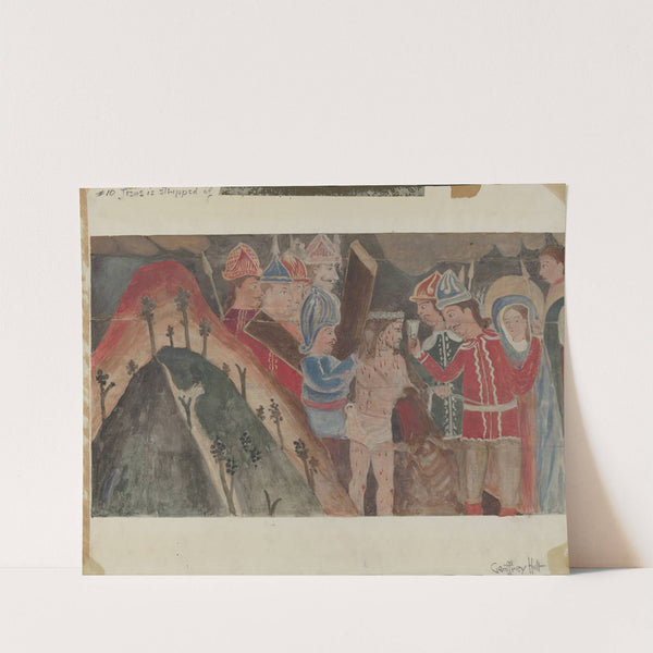 Station of the Cross No. 10 - Jesus is Stripped of His Garments by Geoffrey Holt