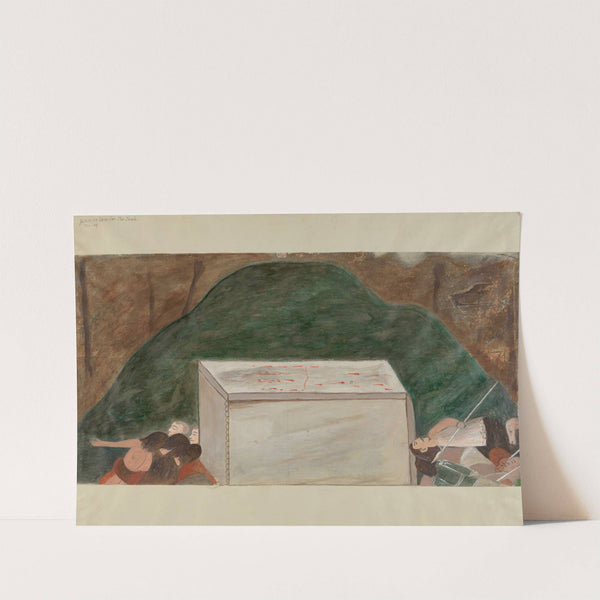 Station of the Cross No. 14 - Jesus is Laid in His Tomb by William Herbert