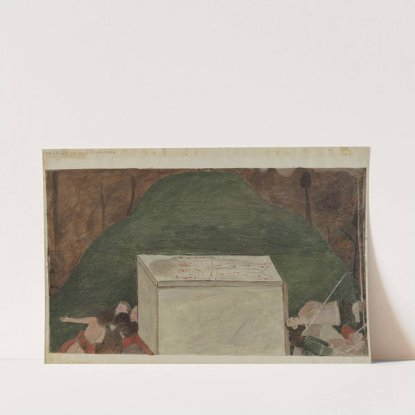 Station of the Cross No. 14 - Jesus is Laid in His Tomb by American 20th Century