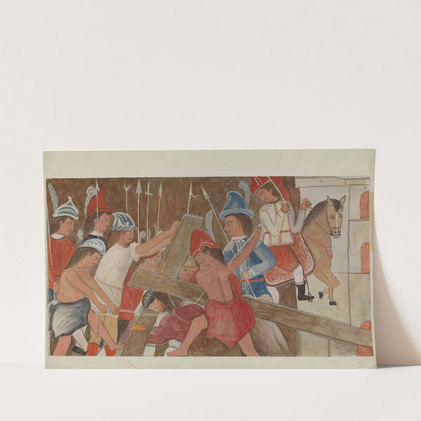 Station of The Cross No. 3 - Jesus Falls the First Time by William Herbert
