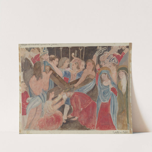 Station of the Cross No. 6 - Veronica Renders Service to Jesus by Geoffrey Holt