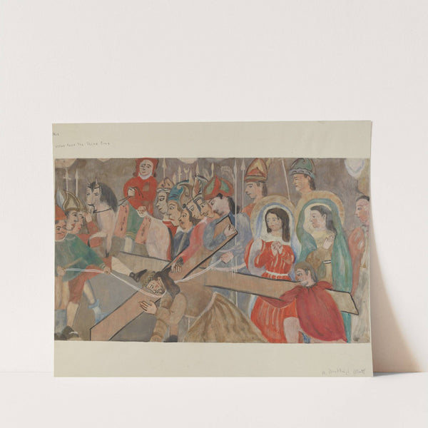 Station of the Cross No. 9 - Jesus Falls the Third Time by Beulah Bradleigh