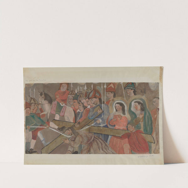Station of the Cross No. 9 - Jesus Falls the Third Time by Beulah Bradleigh