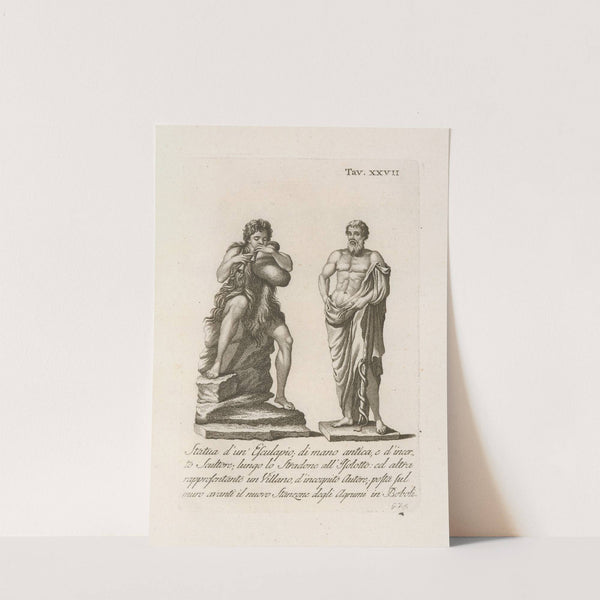 Statua d'un' Esculapio; di mano antica, e d'incerto Scultore; lungo lo Stradone all'Isolotto by Gaetano Vascellini