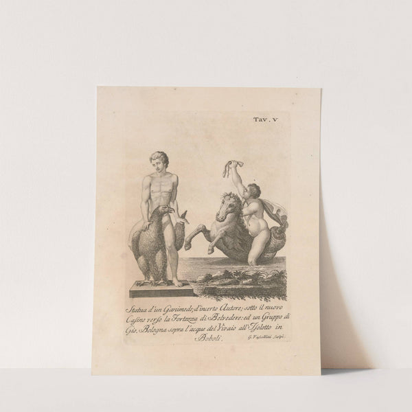 Statua d'un Ganimede; d'incerto Autore; sotto il nuovo Cafino verso la Fortezza di Belvedere by Gaetano Vascellini