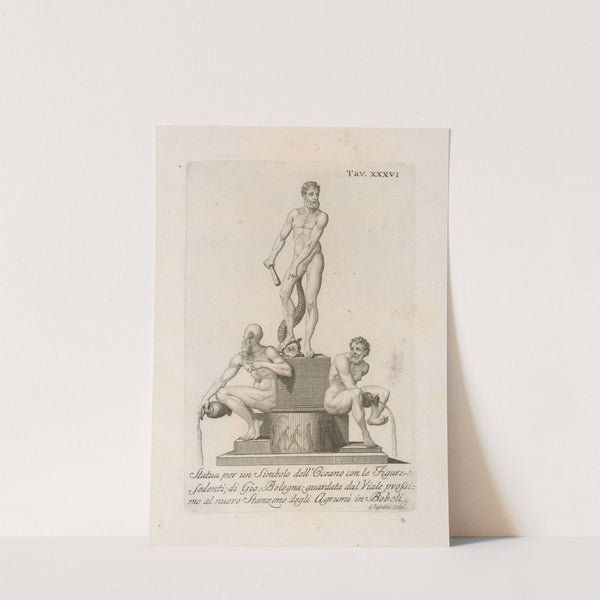 Statua per un Simbolo dell'Oceano con le Figure Sedenti; di Gio. Bologna; by Gaetano Vascellini