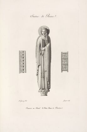 Statue de reine.