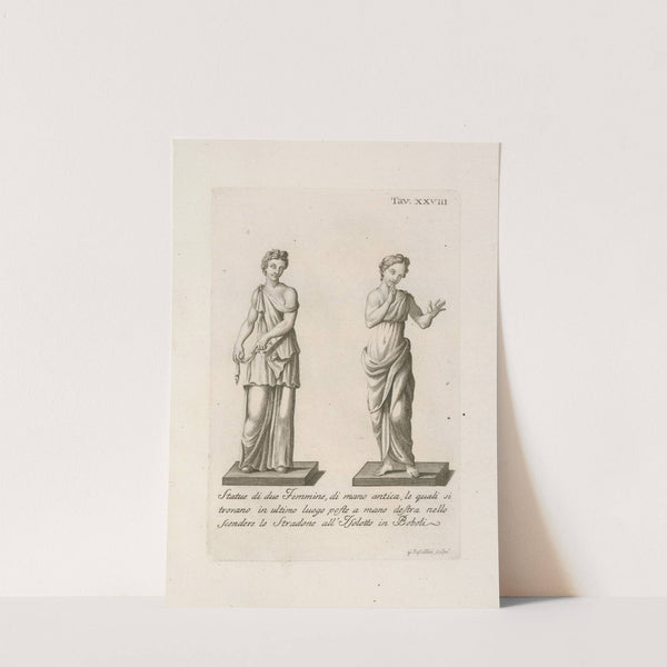 Statue di due Femmine, di mano antica, le quali si trovano in ultimo luogo... by Gaetano Vascellini
