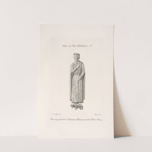 Statue du roi Childebert Ier. by Nicolas Xavier Willemin