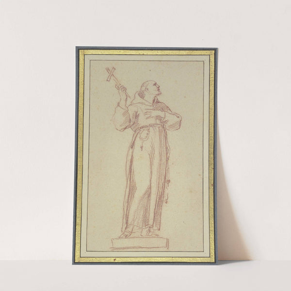 Statue eines Heiligen Franziskus by Edmé Bouchardon