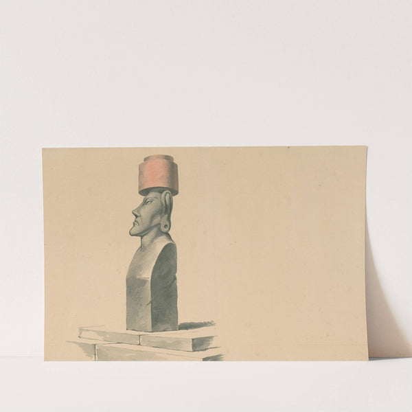 Statue from Easter Island by David Humbert de Superville