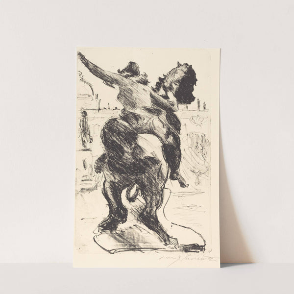 Statue of an Amazon at the Alte Museum (Amazonenstatue auf der Freitreppe des Alten Museums) (1916) by Lovis Corinth