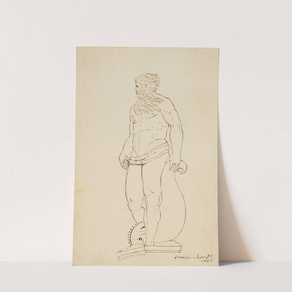 Statue of Neptune, Venice (1843) by Miner Kilbourne Kellogg