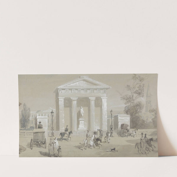 Statue of the Marquis of Hastings in Tank Square – Calcutta by Sir Charles D'''Oyly