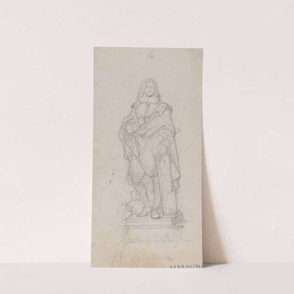 Statue of the Painter Jan Erasmus Quellinus by Nicaise De Keyser