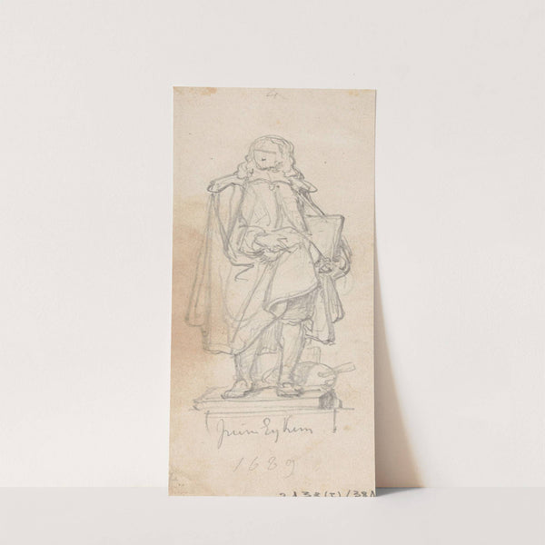 Statue of the Painter Peter Ykens by Nicaise De Keyser