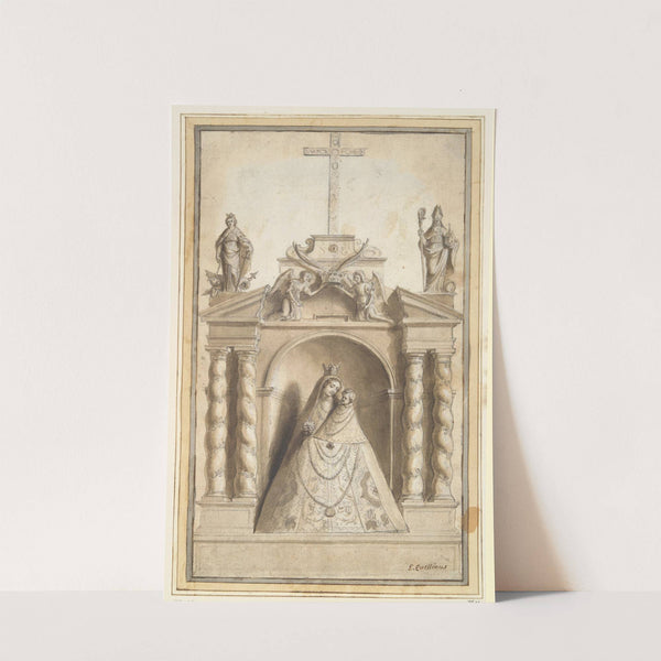 Statue of Virgin and Child in Niche (mid–late 17th century) by Erasmus Quellinus the younger