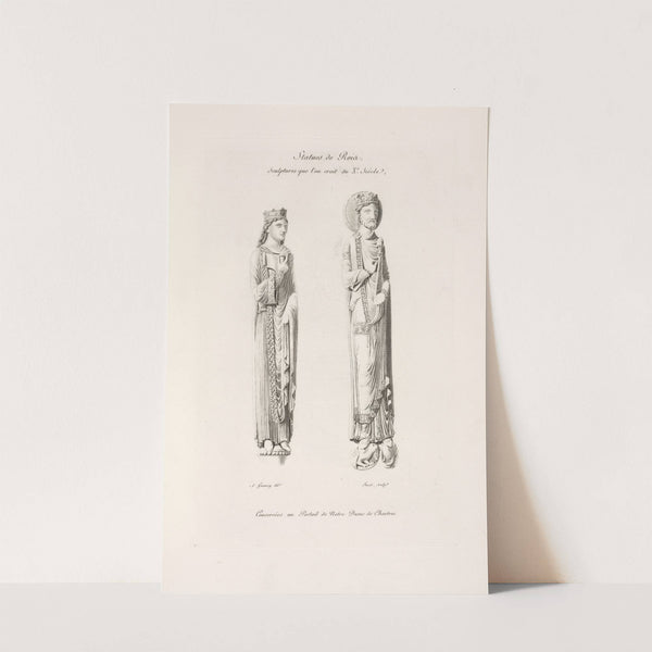 Statues de rois. Sculptures que l'on croit du Xe. siècle. by Nicolas Xavier Willemin