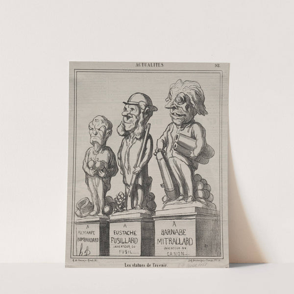 Statues of the future (1868) by Honoré Daumier