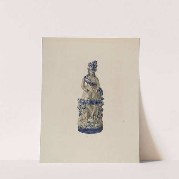 Statuette by Yolande Delasser